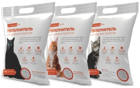 Наполнители Tetrasorb Cat, Cat XL и Kitty